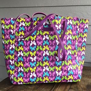 Vera Bradley butterfly tote